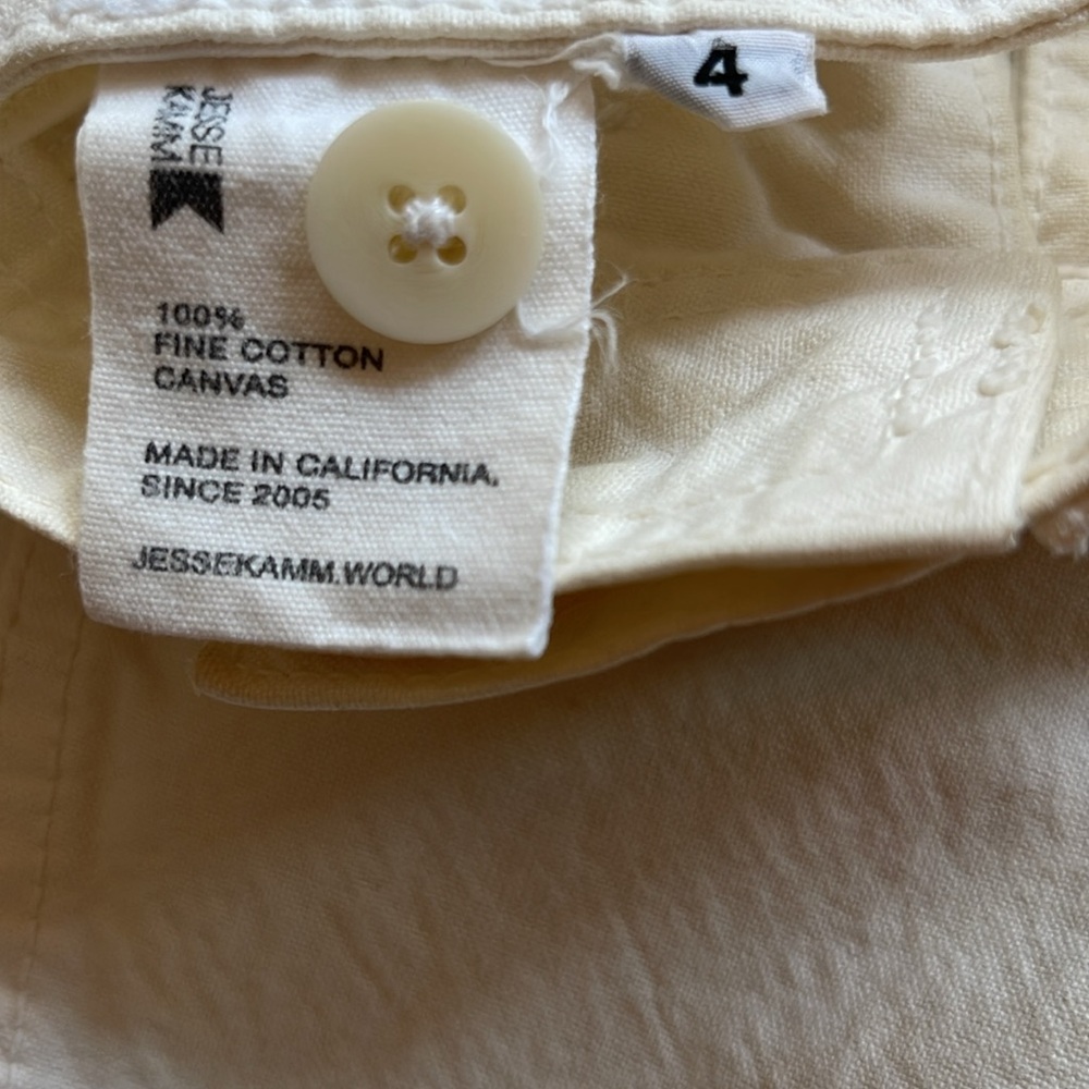 Jesse Kamm Ranger Pants - Salt - Size 4 - Picture 13 of 14
